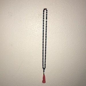 Beaded tassel necklace
